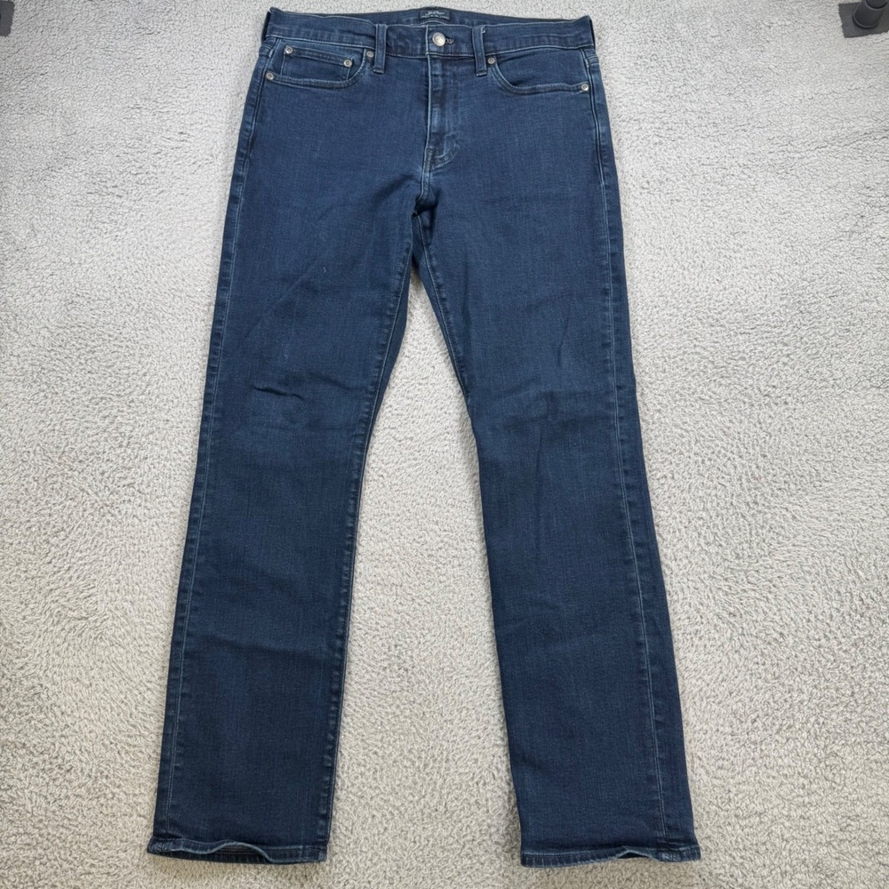 J.Crew 770 Straight Fit Jeans Mens 31x30 Dark Wash Blue Stretch Denim